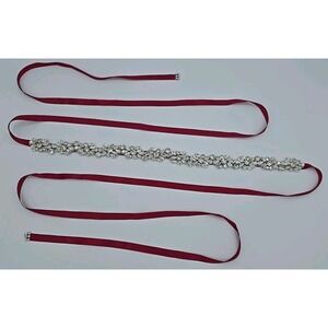 Handmade Thin Pearl Crystal Wedding Belts Bridal Sash for Wedding Gown Dresses